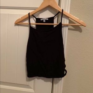 Side cutout crop tank